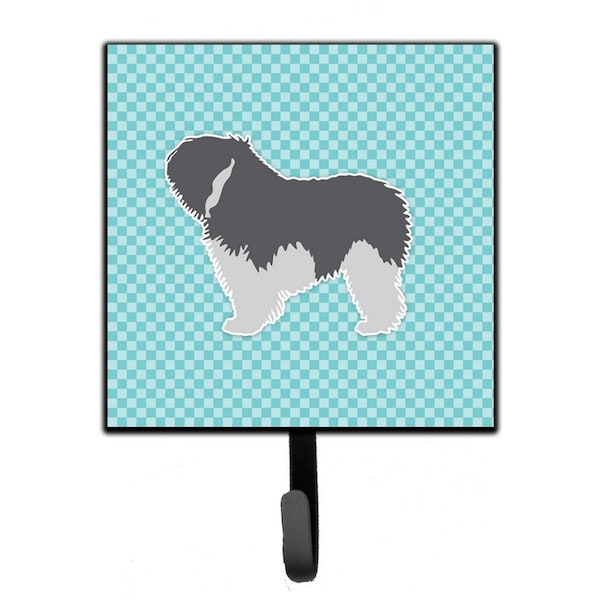 Carolines Treasures Polish Lowland Sheepdog Dog Checkerboard Blue Leash or Key Holder BB3732SH4 - main